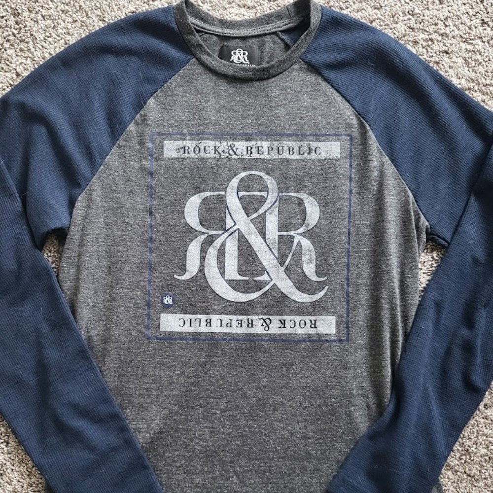 Men's Rock & Republic Long Sleeve T-Shirt Size M